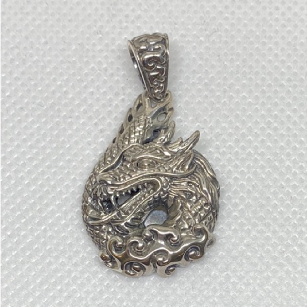Sterling Silver Dragon Pendant